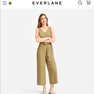 Everlane - The Japanese GoWeave Essential Jumpsuit in Olive